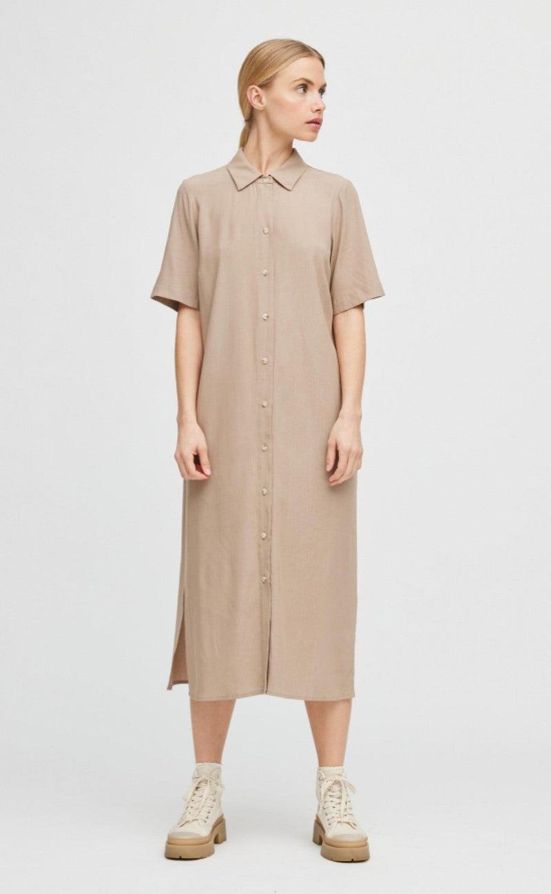 A-View Kjole - Sussy - Beige