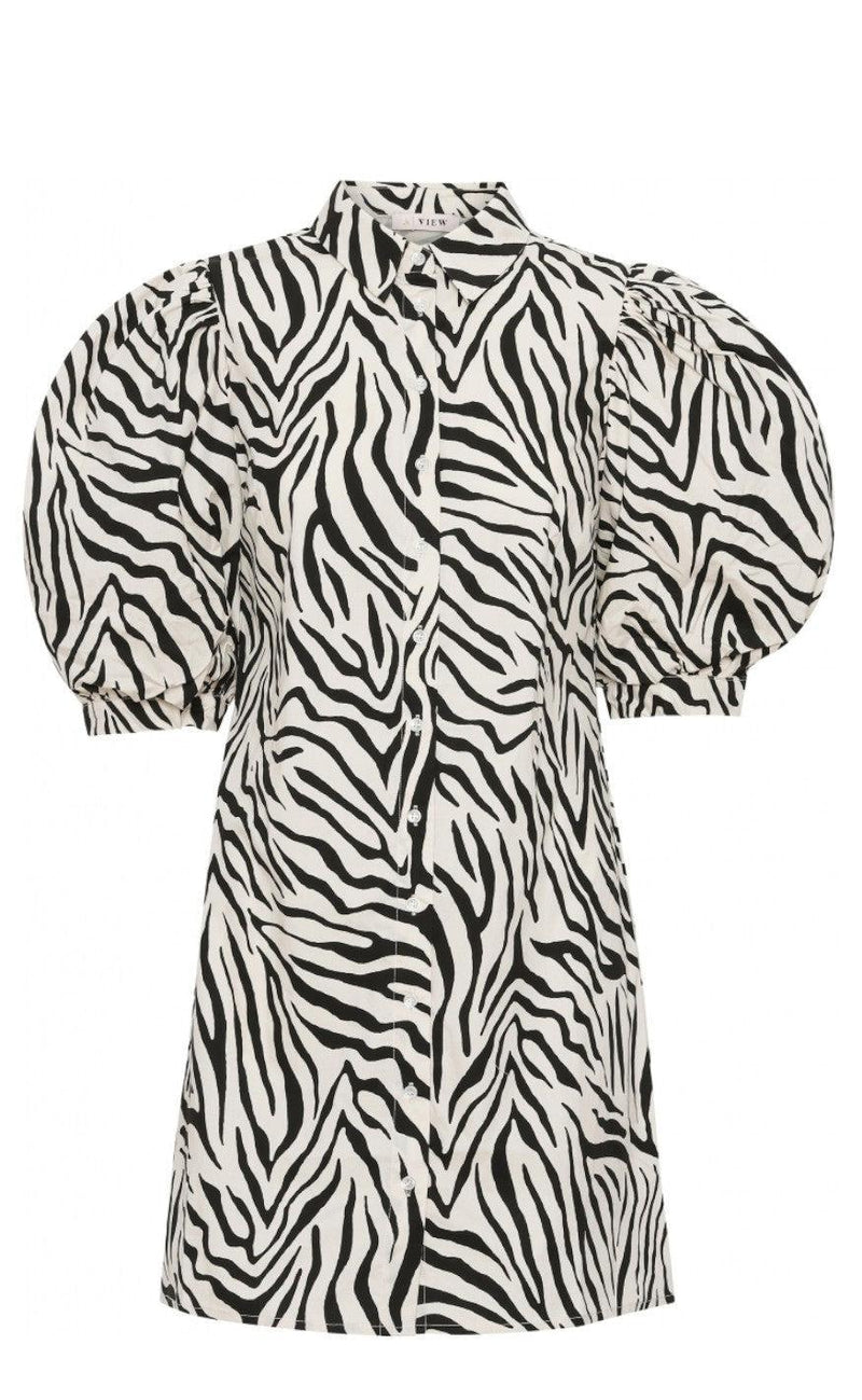 A-View Kjole - Vilo - Black/White