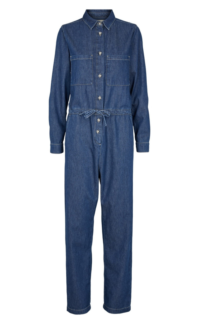 Basic Apparel Buksedragt - Bluebell - Mid Blue