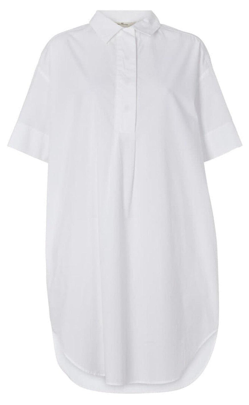 Basic Apparel Skjortekjole - Vilde Tunique - Bright White