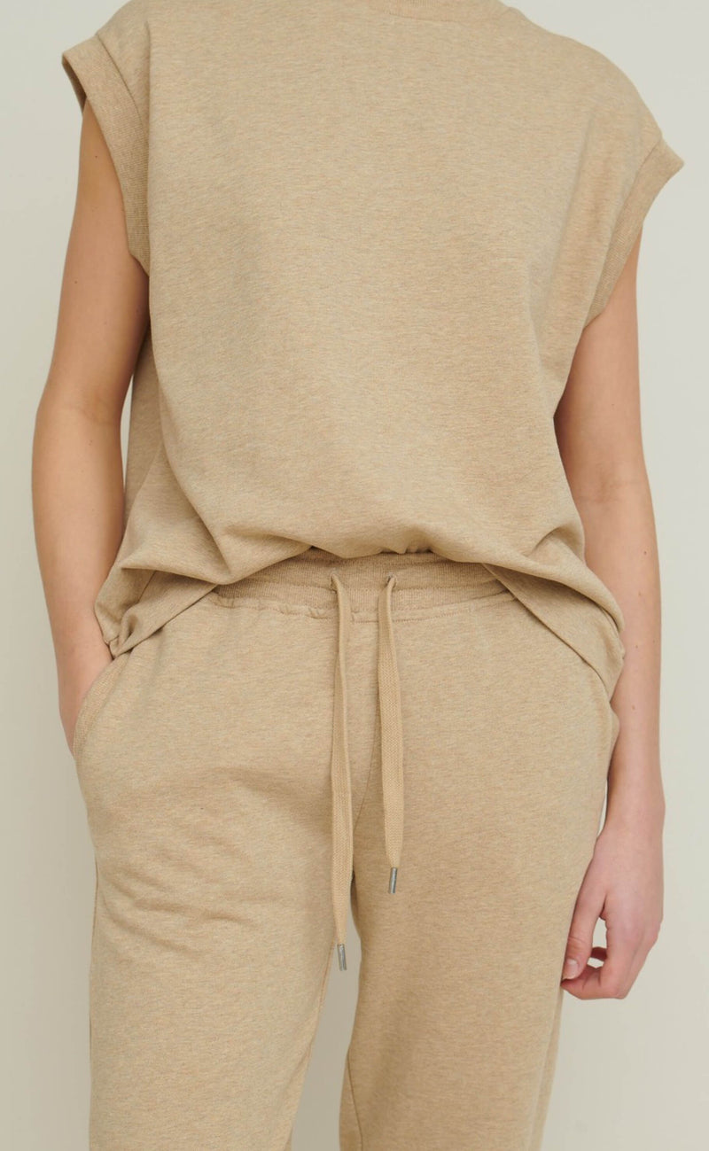 Basic Apparel Vest - Vendela - Camel Melange