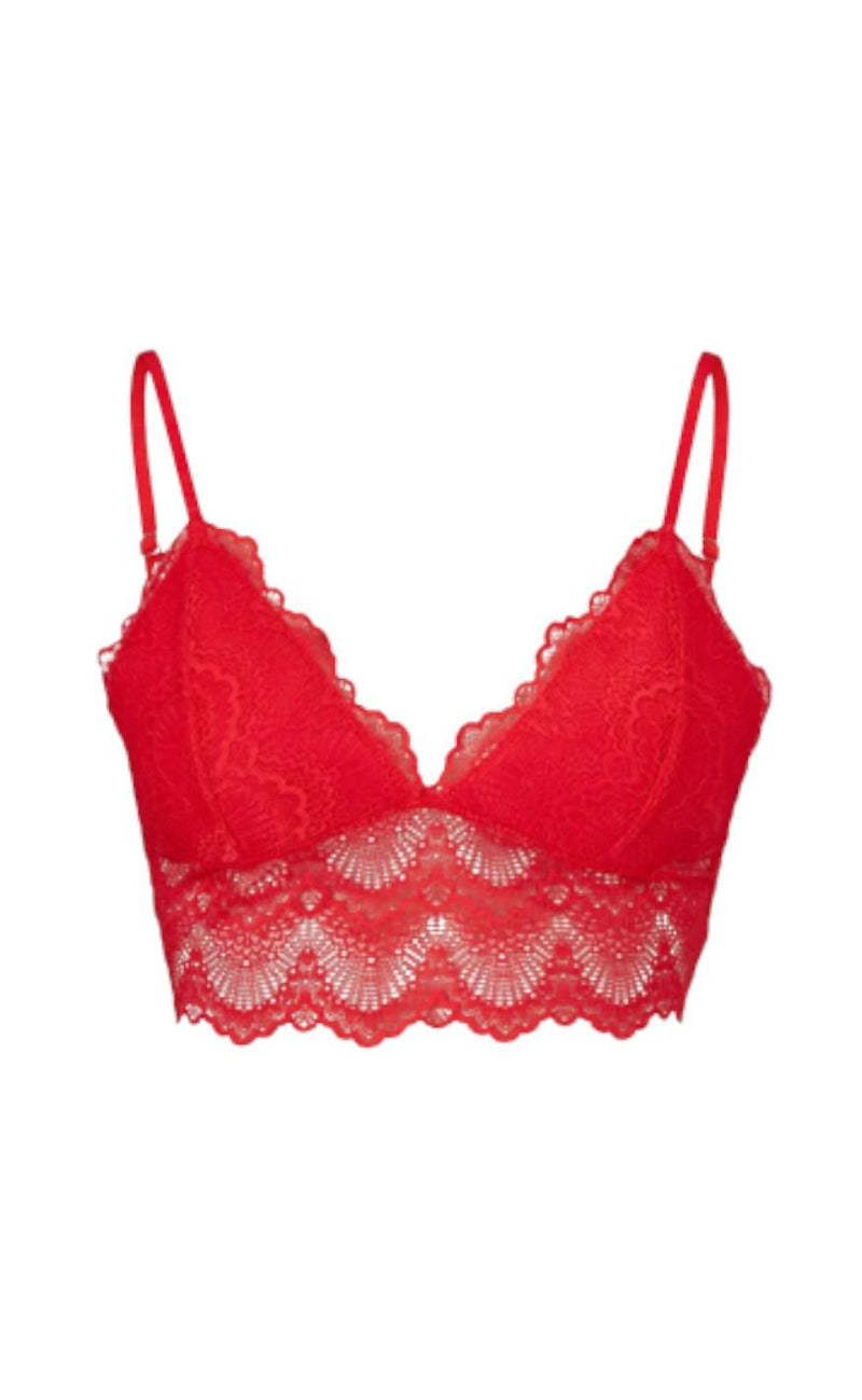Beck Söndergaard Bralette - Wave Lace - Red
