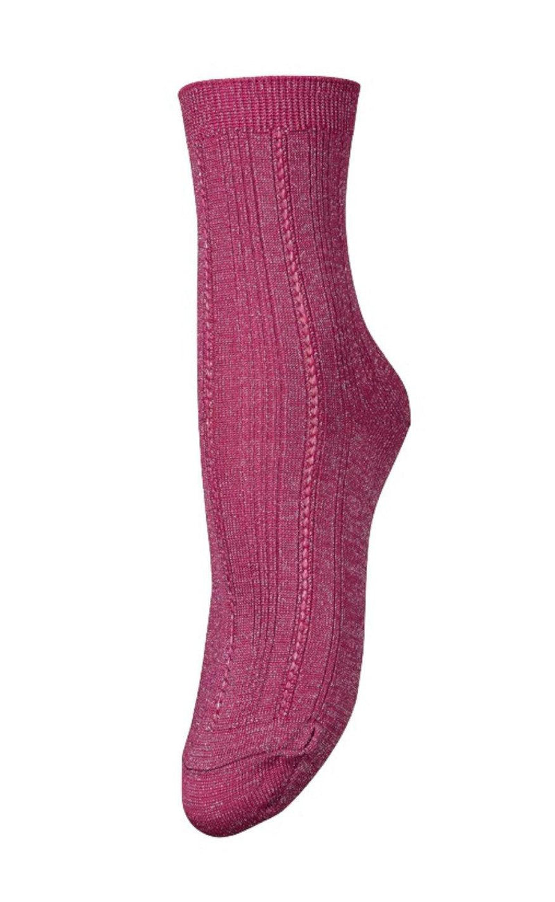 Beck Söndergaard Strømper - Glitter Drake - Pink Peacock