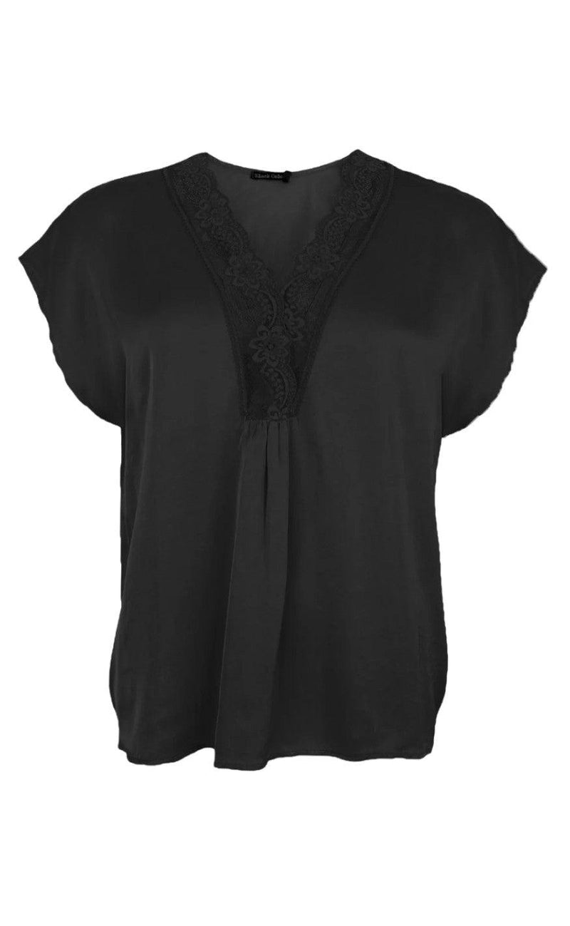 Black Colour Bluse - Bea Lace - Black