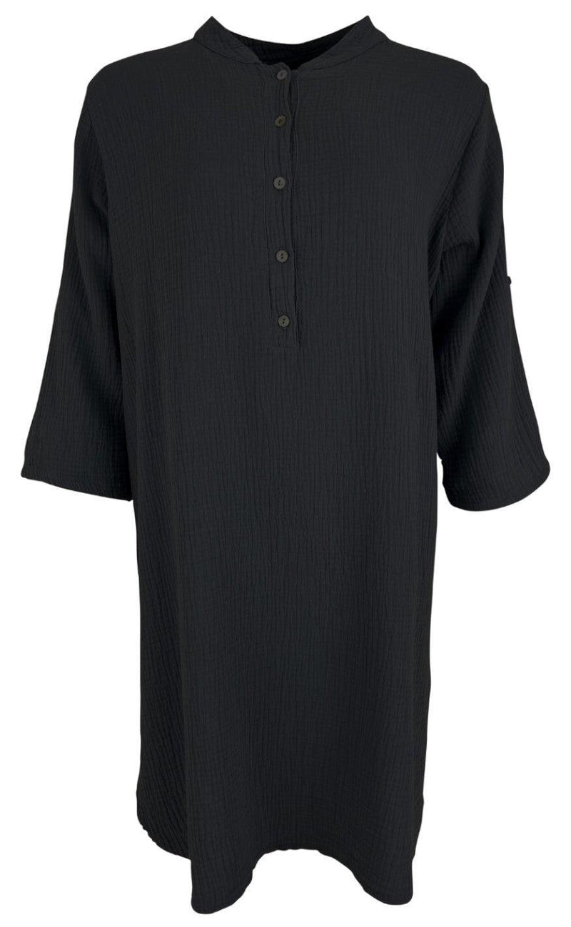 Black Colour Bluse - Dune Long - Black