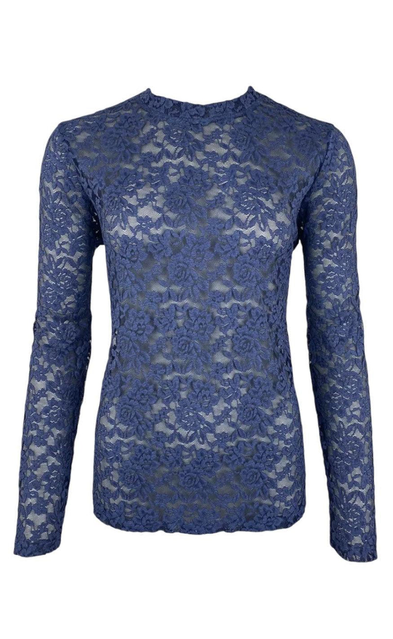 Black Colour Bluse - Eloise Lace - Navy Jeans