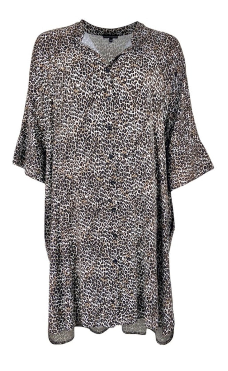 Black Colour Bluse - Isolde Oversized - Leo