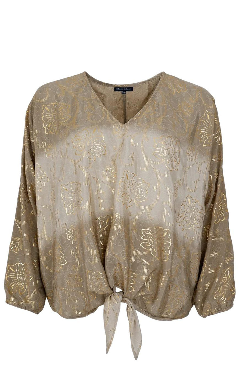Black Colour Bluse - Luna - Golden Poetic