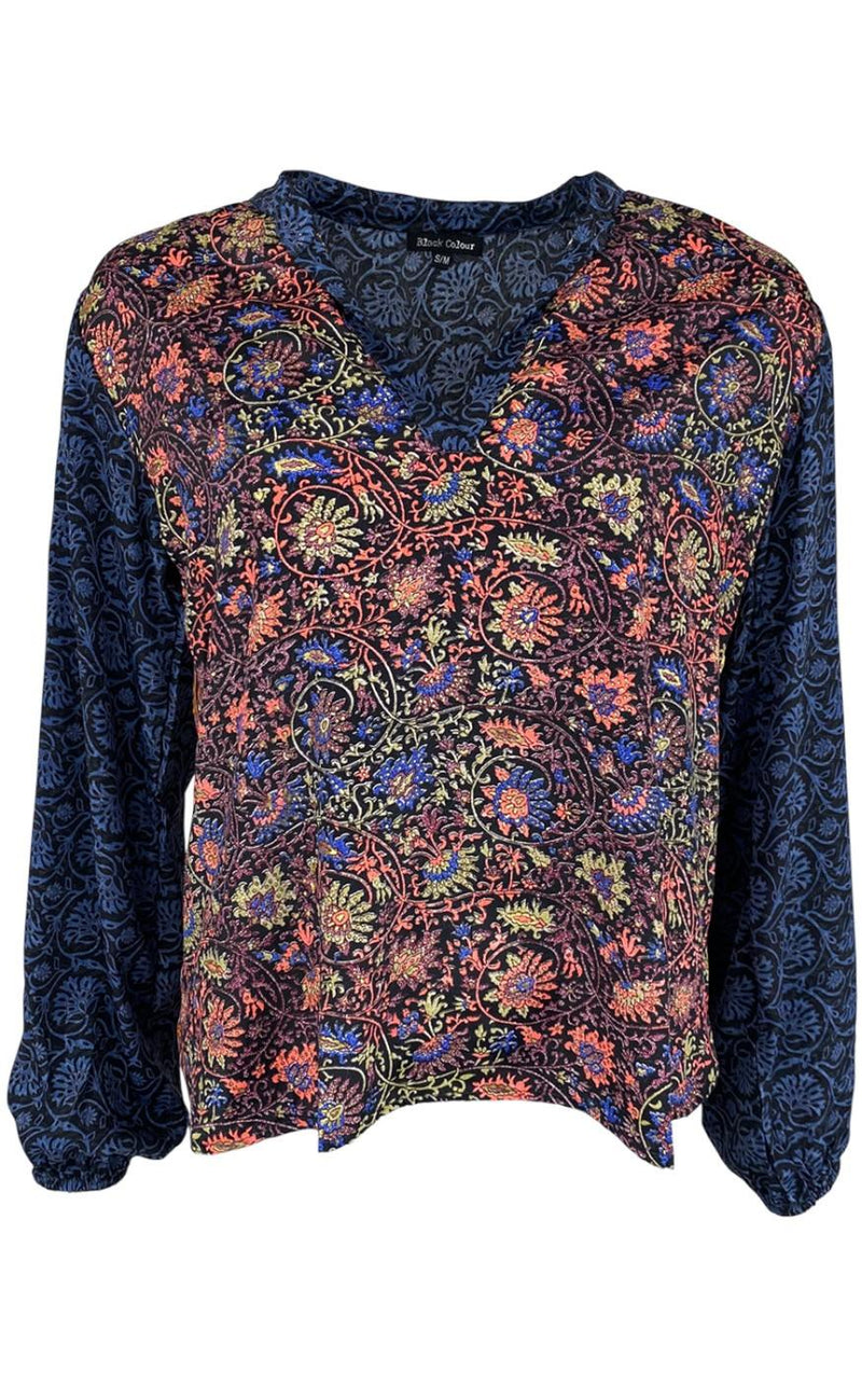 Black Colour Bluse - Luna Kaftan - Midnight Fairytale