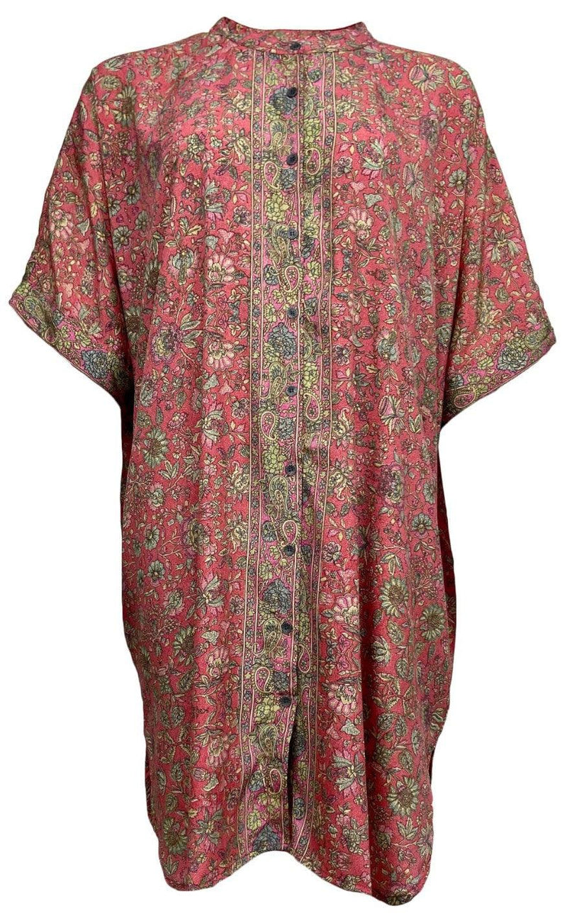 Black Colour Bluse - Luna Tunic - Pink Breeze
