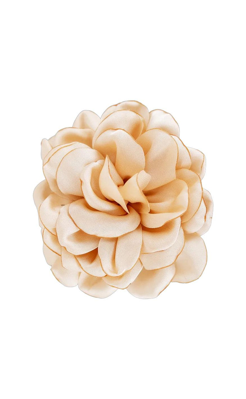 Black Colour Broche - Fiora - Nude