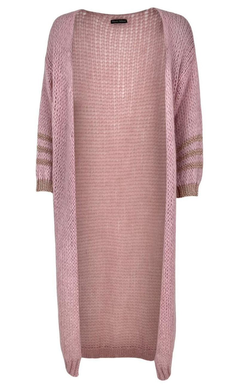 Black Colour Cardigan - Fabienne Long - Rose