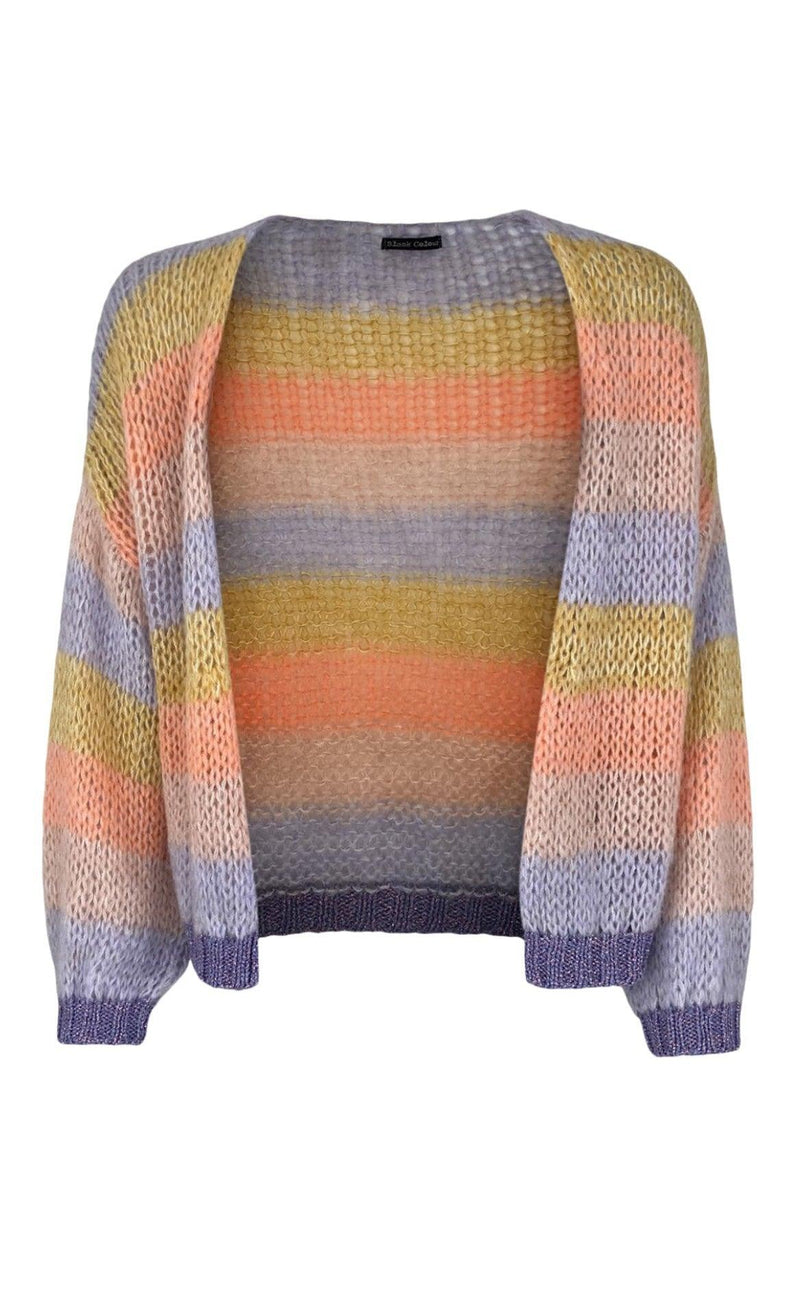 Black Colour Cardigan - Filuca - Peach