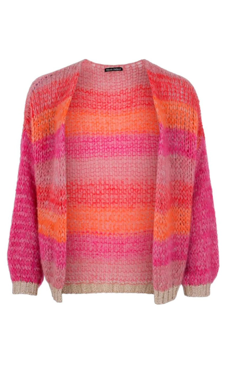 Black Colour Cardigan - Filuca - Pink