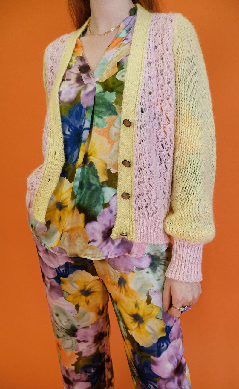 Black Colour Cardigan - Lina - Rose