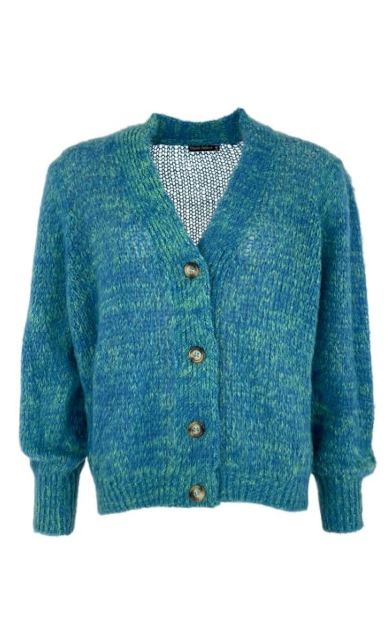 Black Colour Cardigan - Simona - Aqua