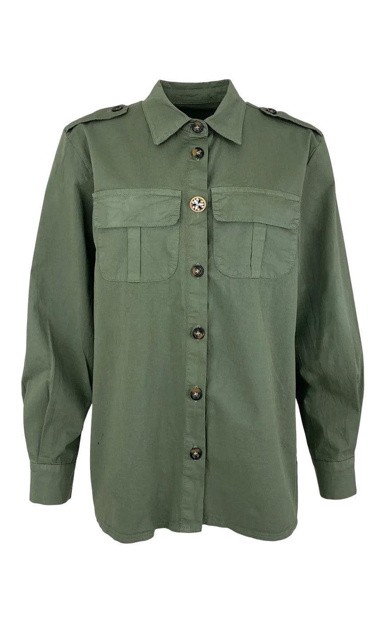 Black Colour Jakke - Angie - Army
