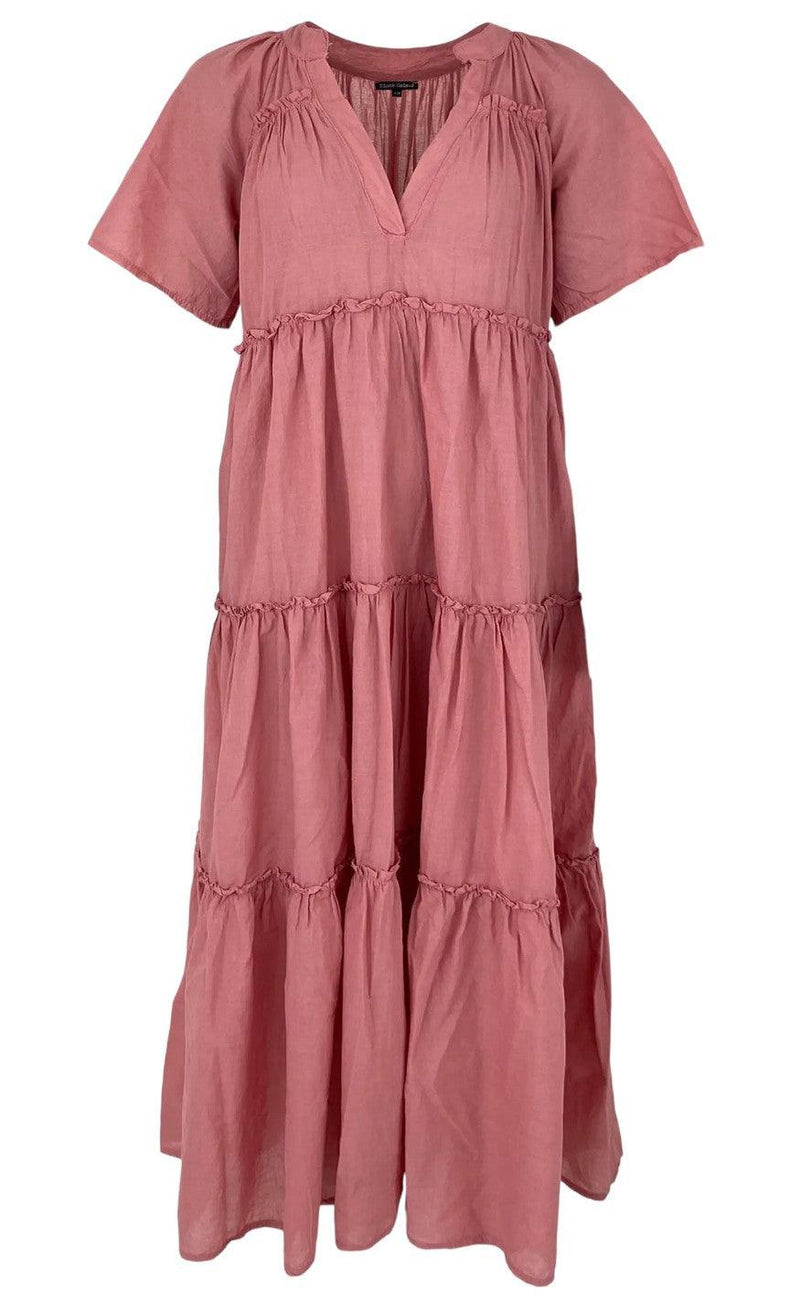 Black Colour Kjole - Adelaine - Antique Rose