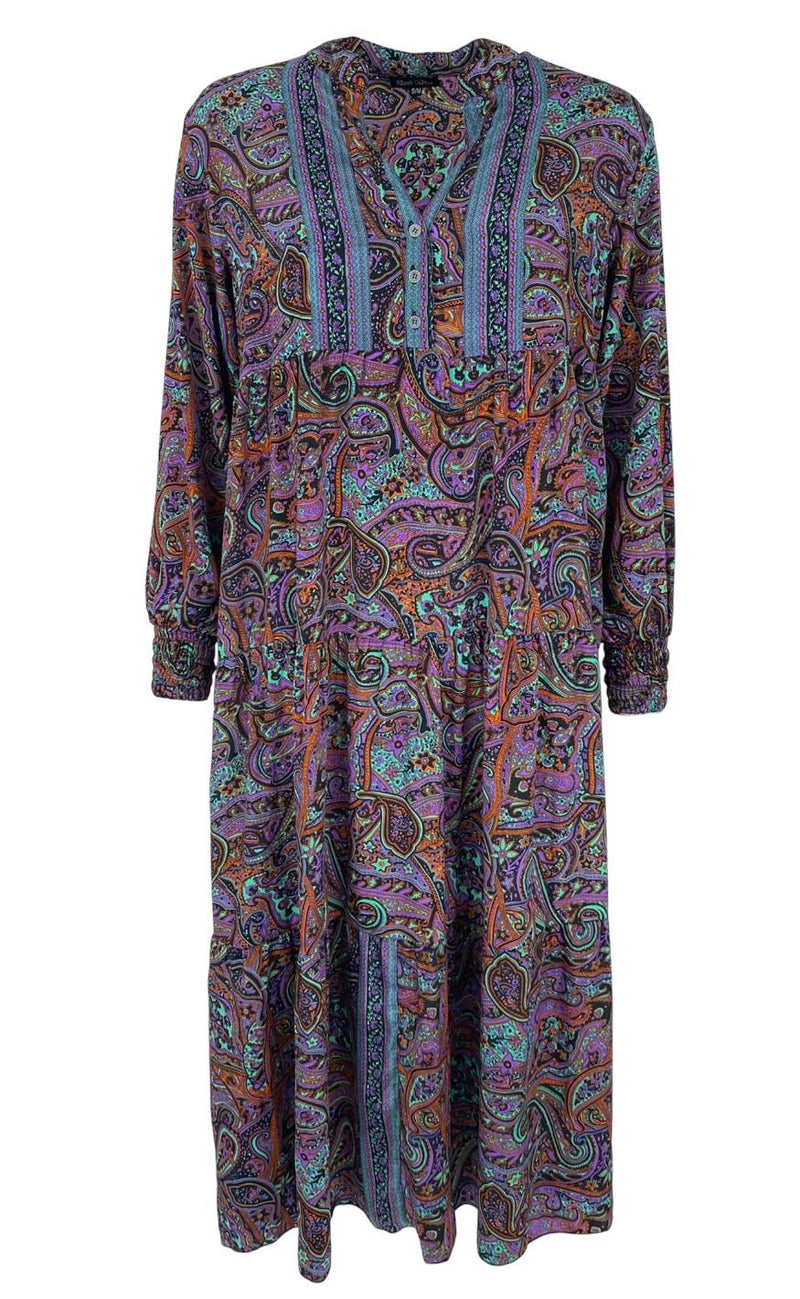 Black Colour Kjole - Luna Boho Long - Vibrant Amber