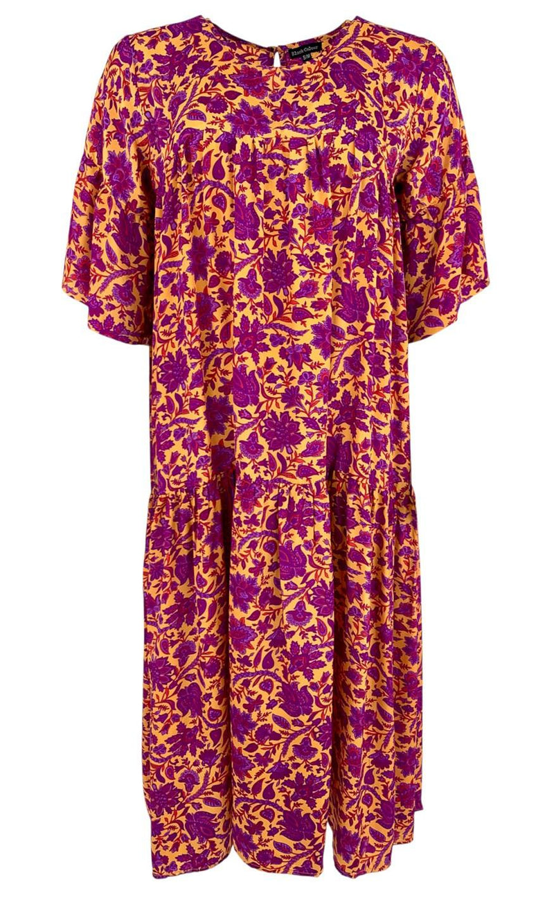 Black Colour Kjole - Luna LEX S/S Maxi - Exotic Vibe