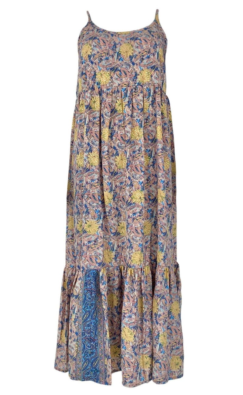 Black Colour Kjole - Luna Vero Boho Strap - Pastel Blue