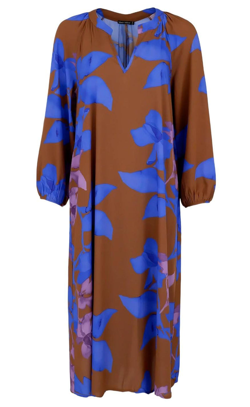 Black Colour Kjole - Nebula Long - Blue
