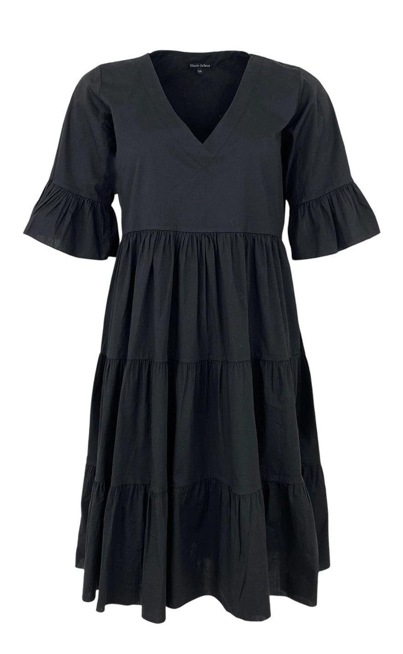 Black Colour Kjole - Paige Short Boho - Black