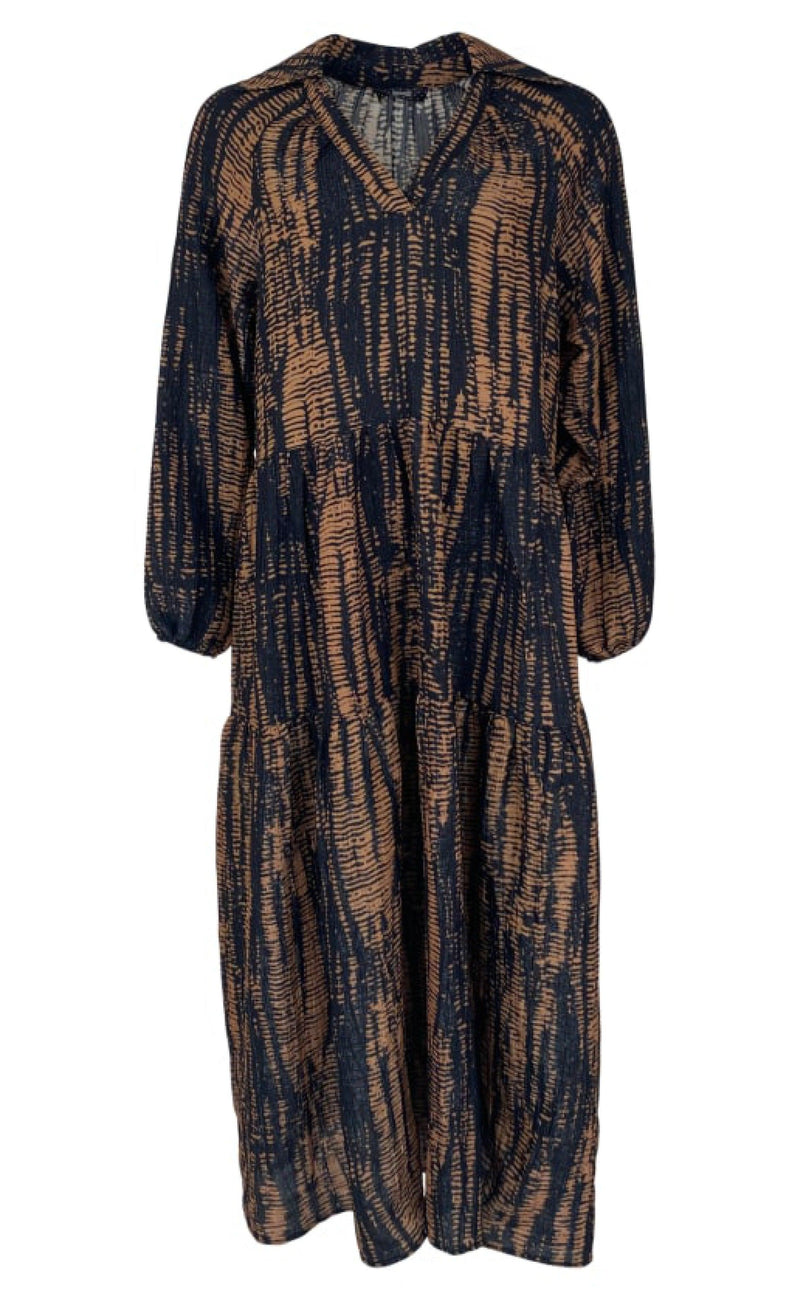 Black Colour Kjole - Riza - Camel