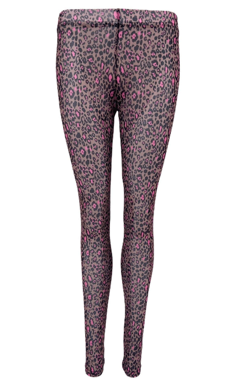 Black Colour Leggings - Annie Mesh - Coffee Leo