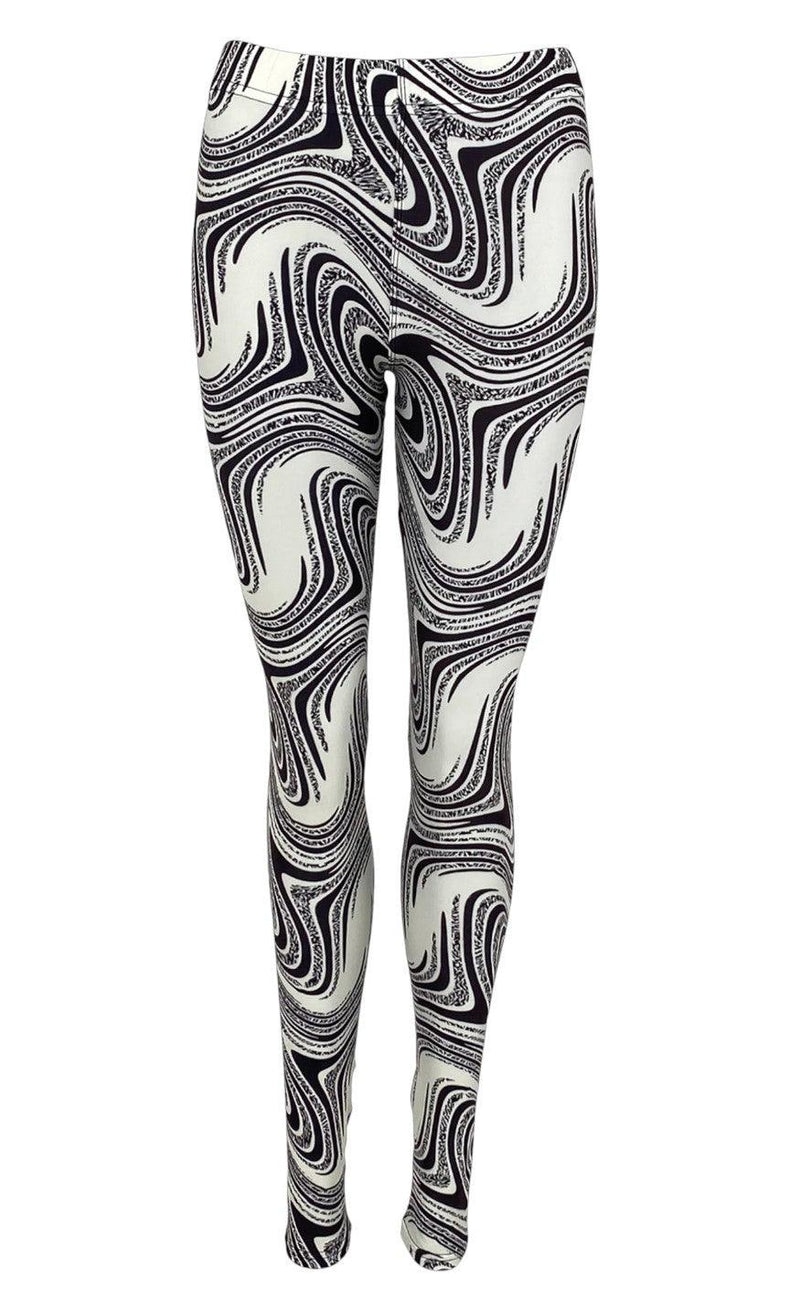 Black Colour Leggings - Robyn - Black Warp