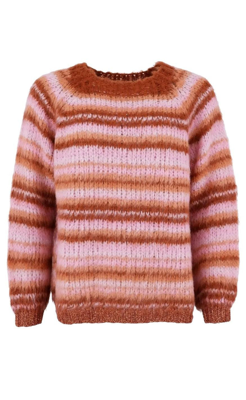 Black Colour Sweater - Tatum - Rose Mix
