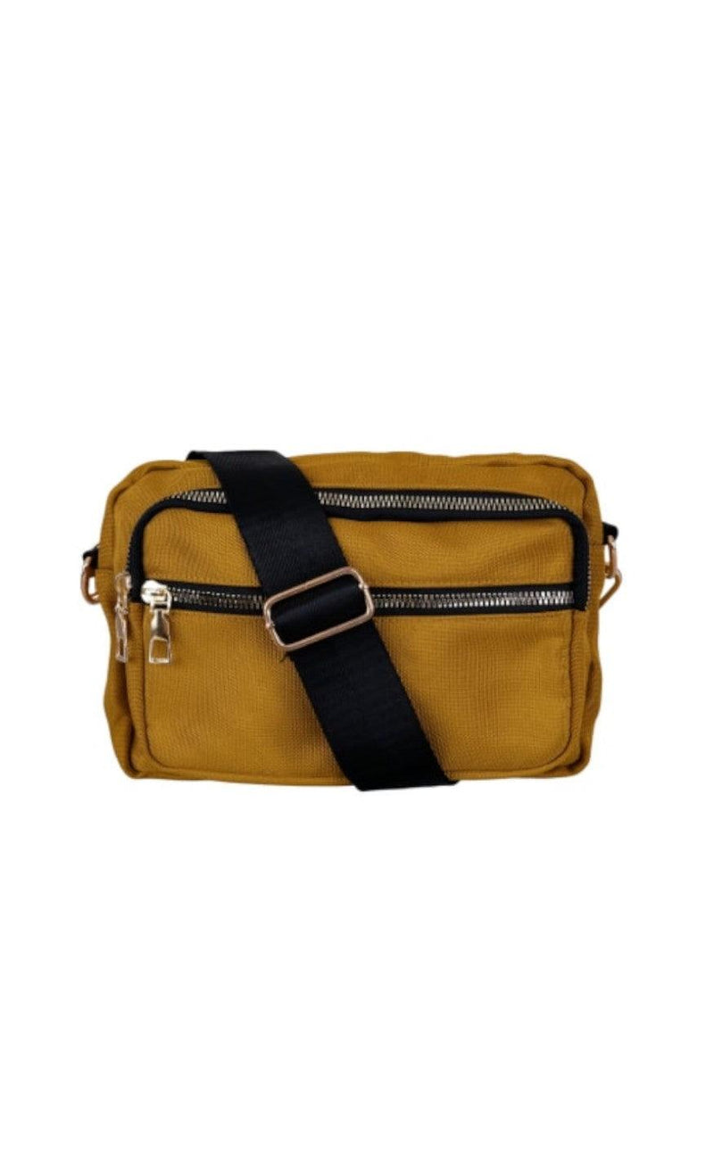 Black Colour Taske - Vanda - Mustard
