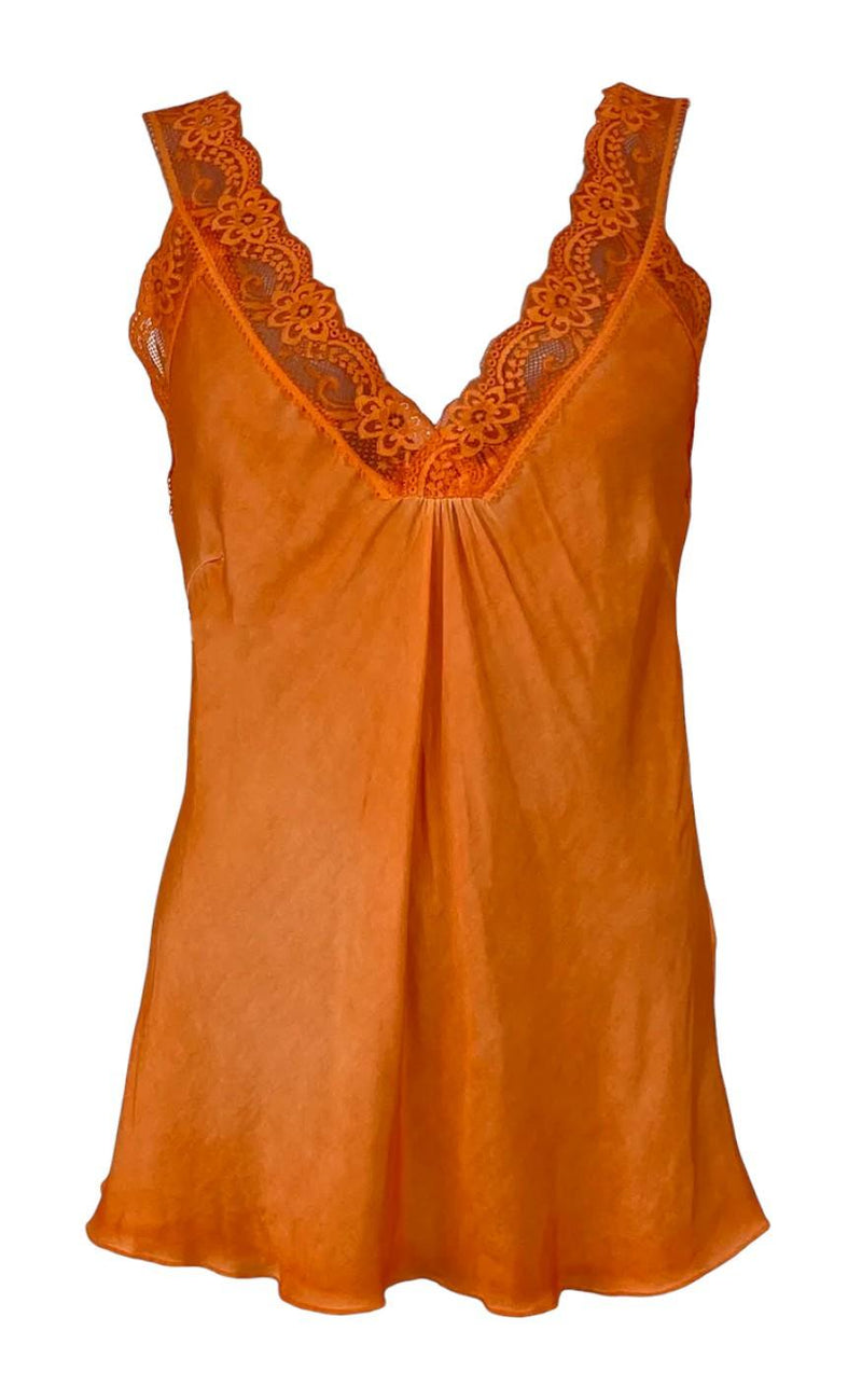 Black Colour Top - Bea - Orange