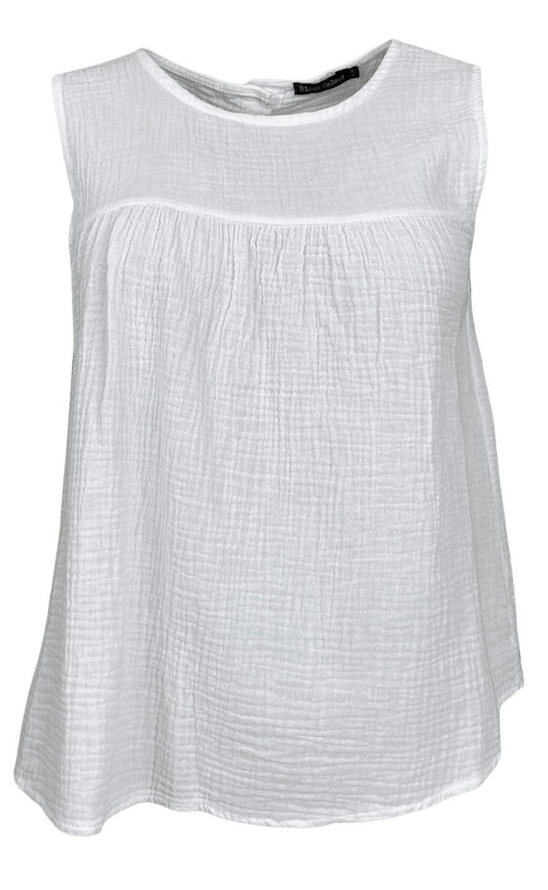 Black Colour Top - Dune - White