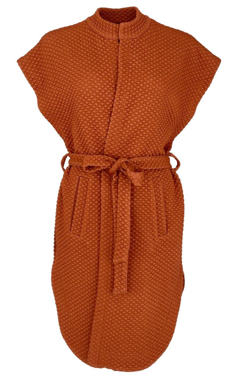 Black Colour Vest - Enzo - Terracotta