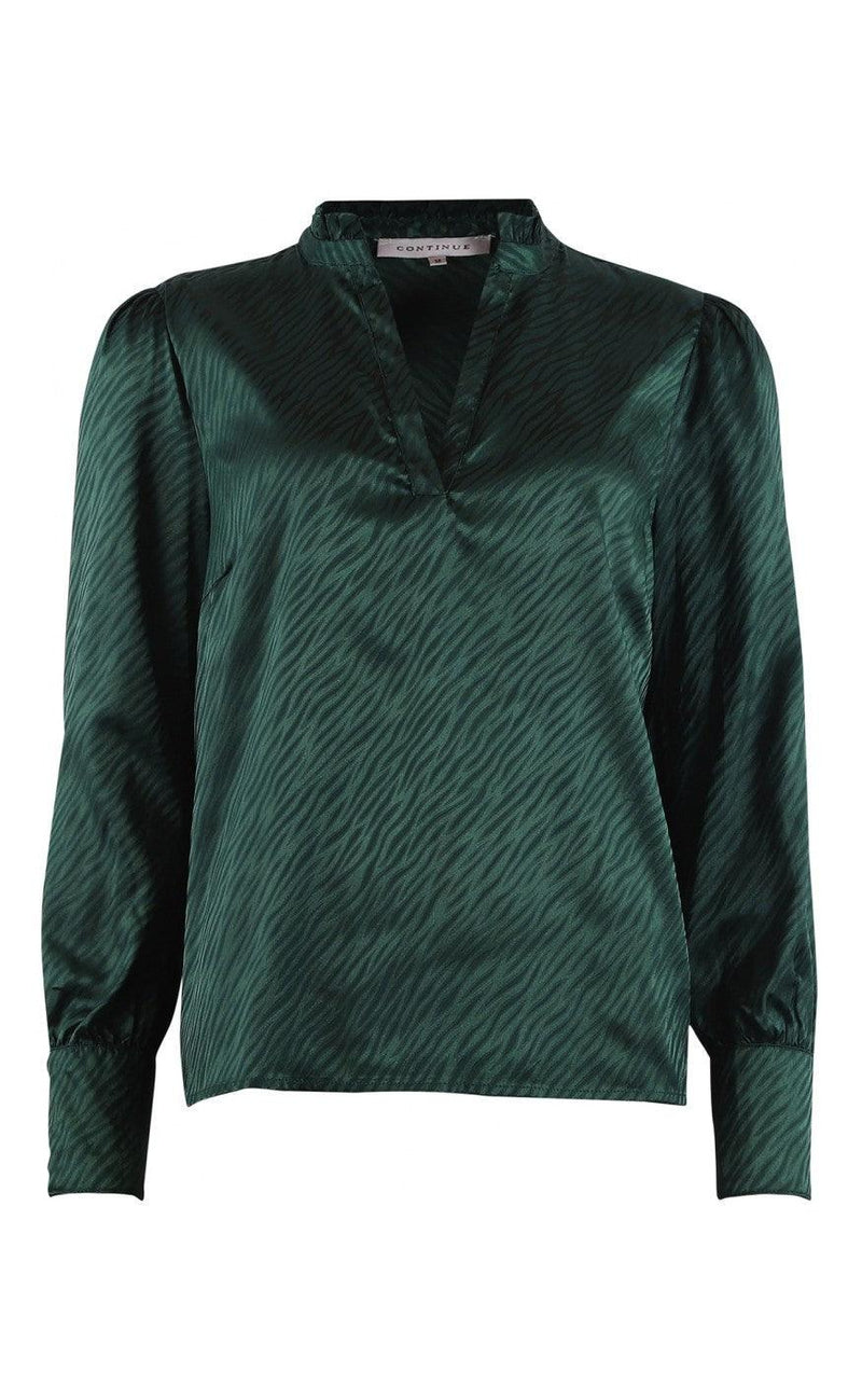 Continue Bluse - Alexandra - Bottlegreen