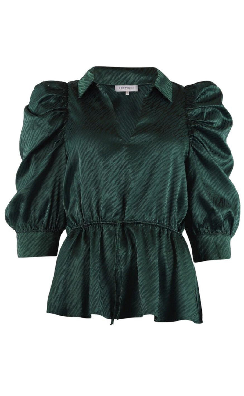 Continue Bluse - Cita - Bottlegreen