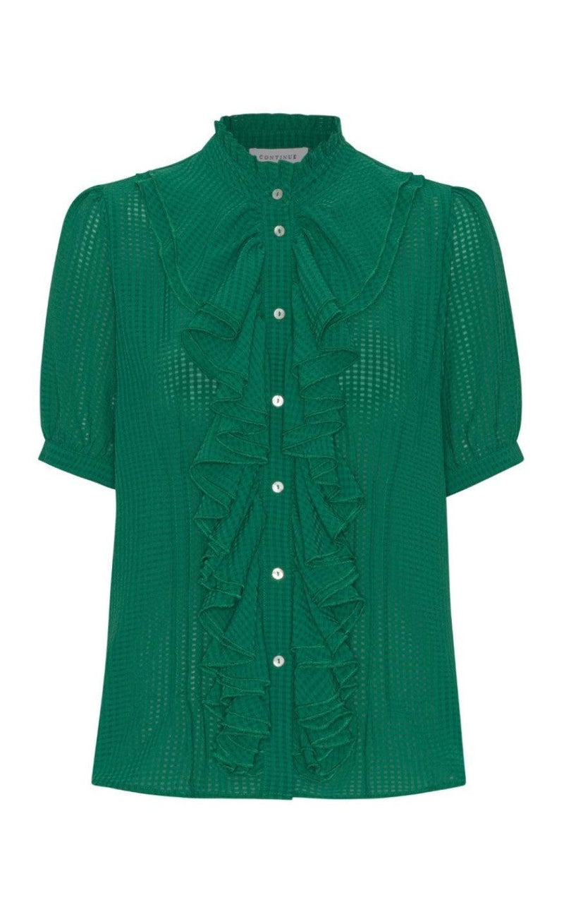 Continue Bluse - Frida - Bottle Green