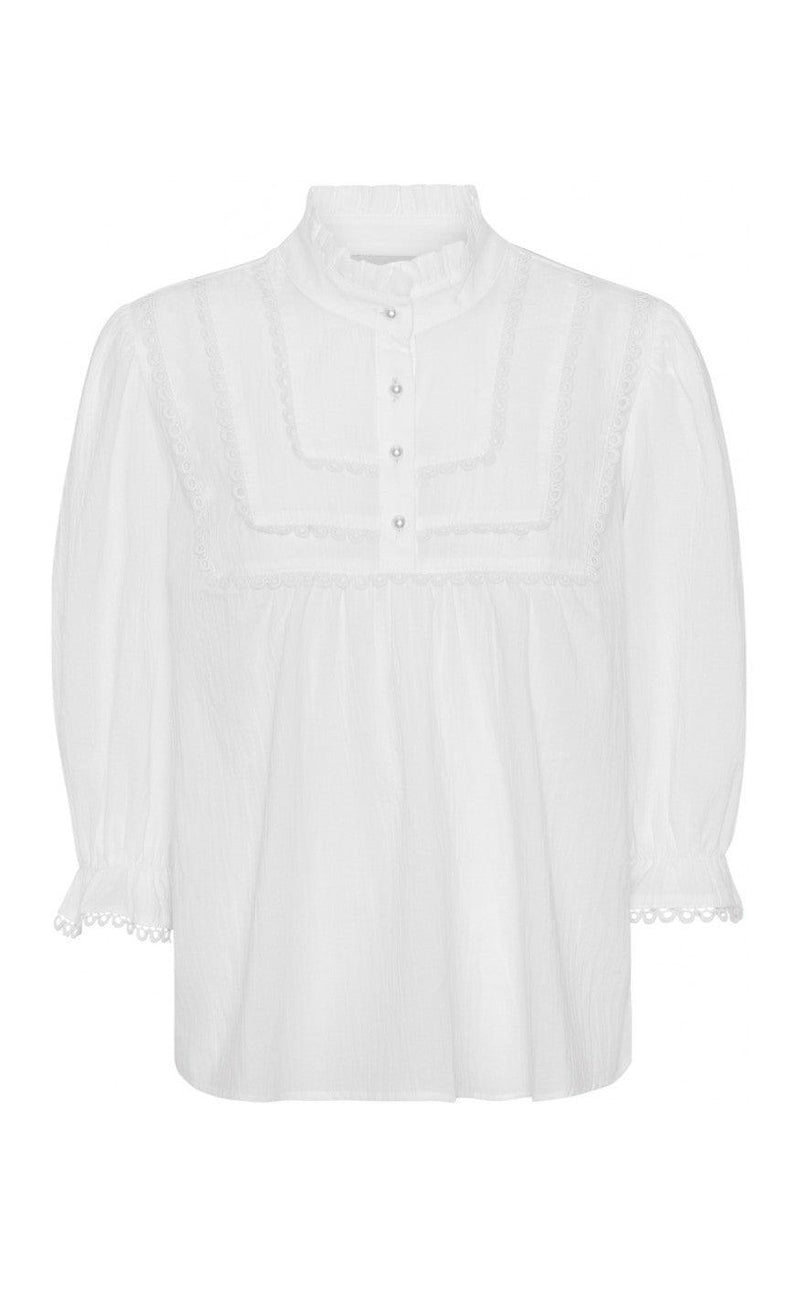Continue Bluse - Isabella 3/4 Sleeve - White