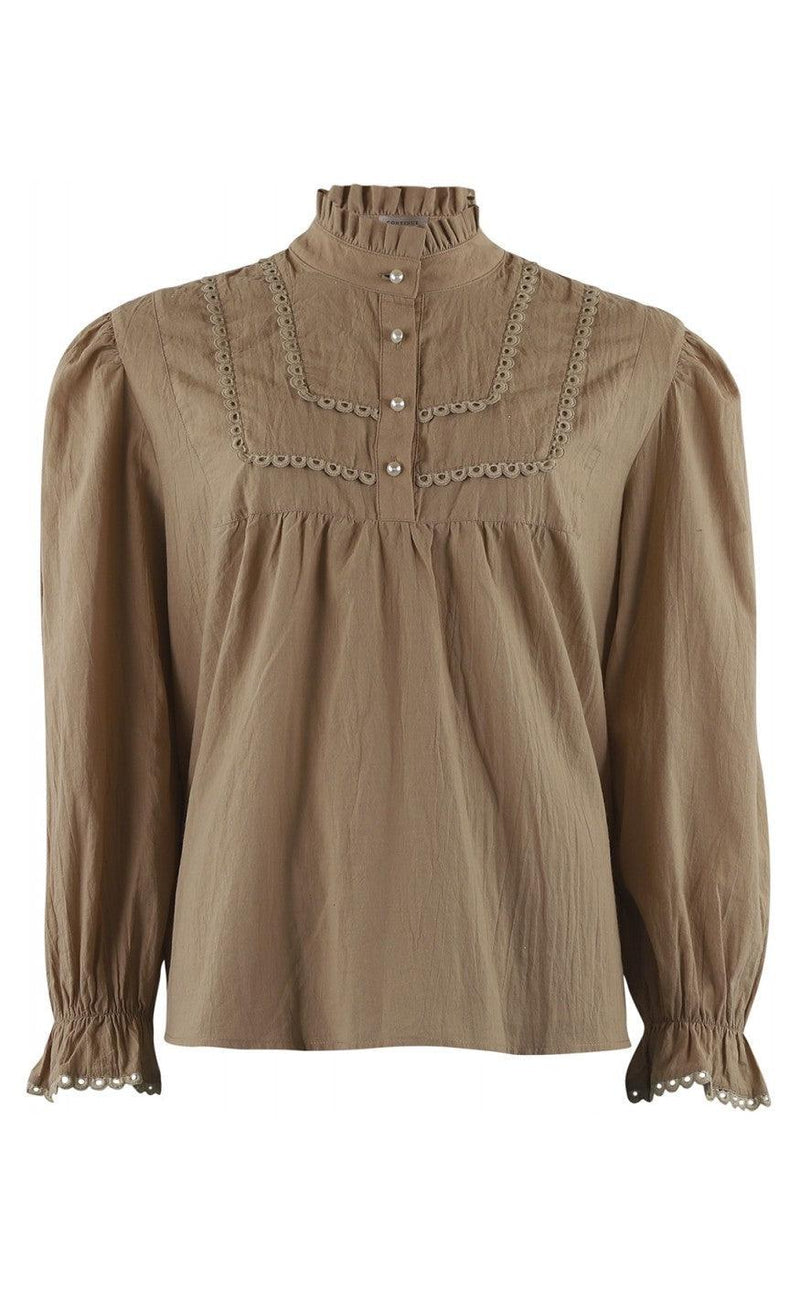 Continue Bluse - Isabella - Camel