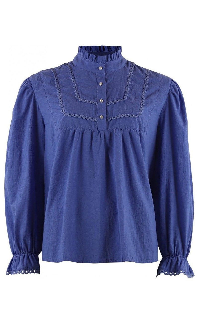 Continue Bluse - Isabella - Electric Blue