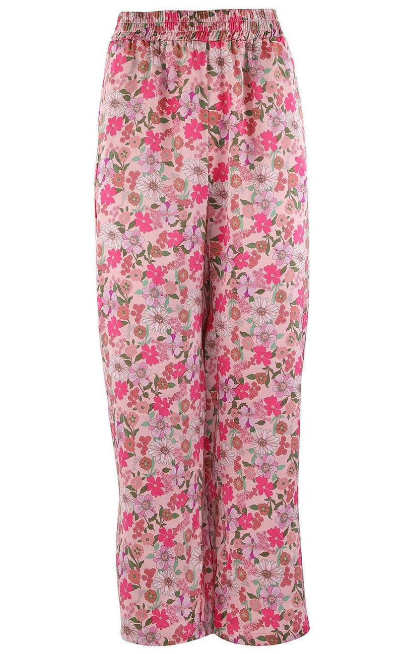 Continue Bukser - Lea Multiflower- Pink Flower