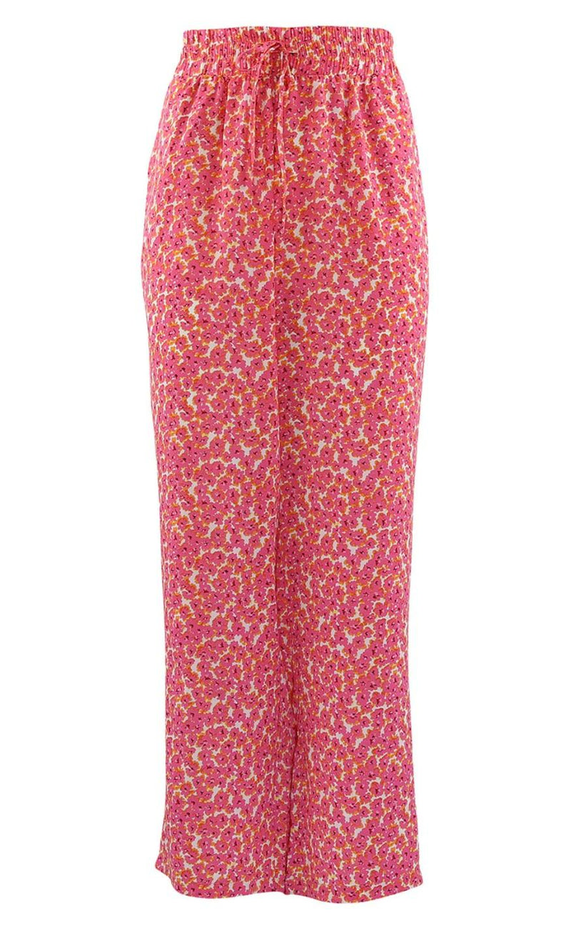 Continue Bukser - Lea - Pink Flower