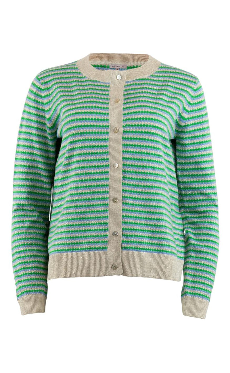 Continue Cardigan - Luna - Mix Aqurel Stripe