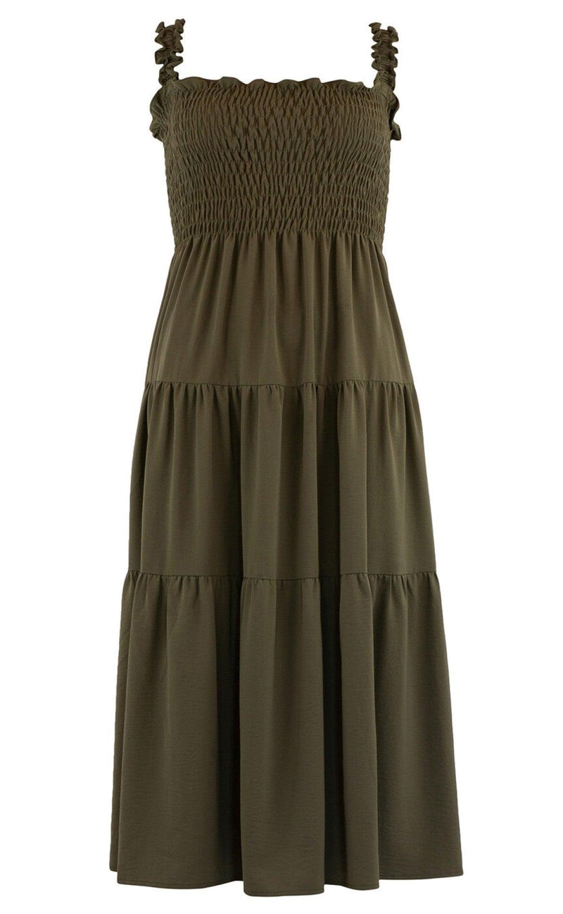 Continue Kjole - Beth Smock - Army