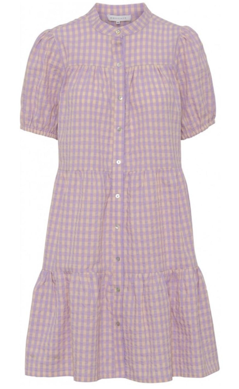 Continue Kjole - Sanna - Purple Check