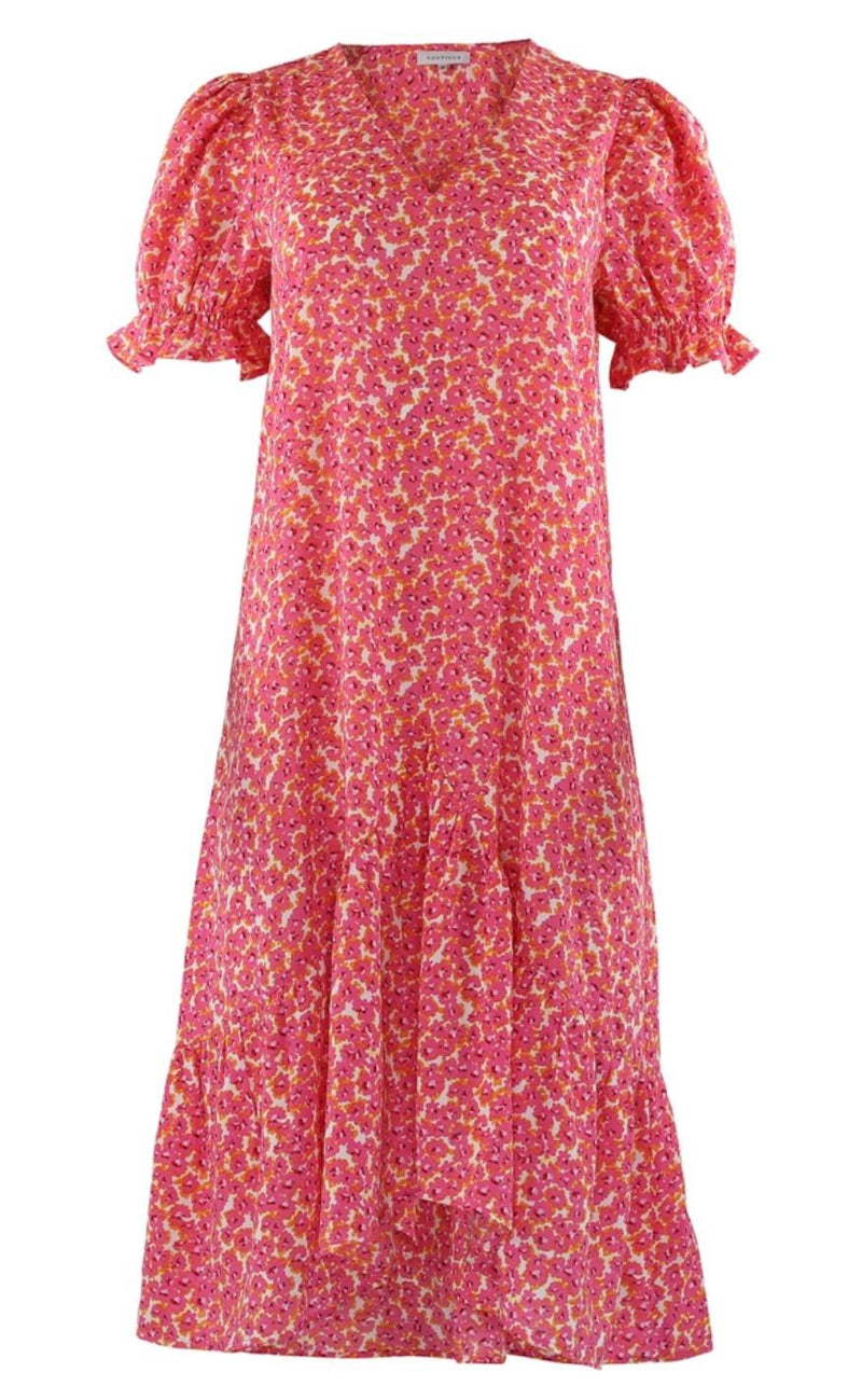 Continue Kjole - Thyra - Pink Flower