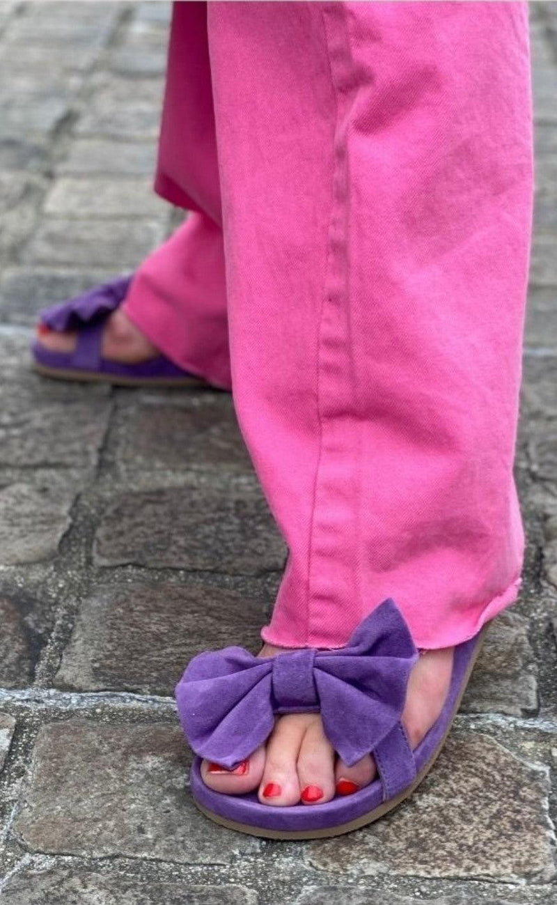 Copenhagen Shoes By Josefine Valentin Sandaler - Sky And Diamonds Suede - Orchid