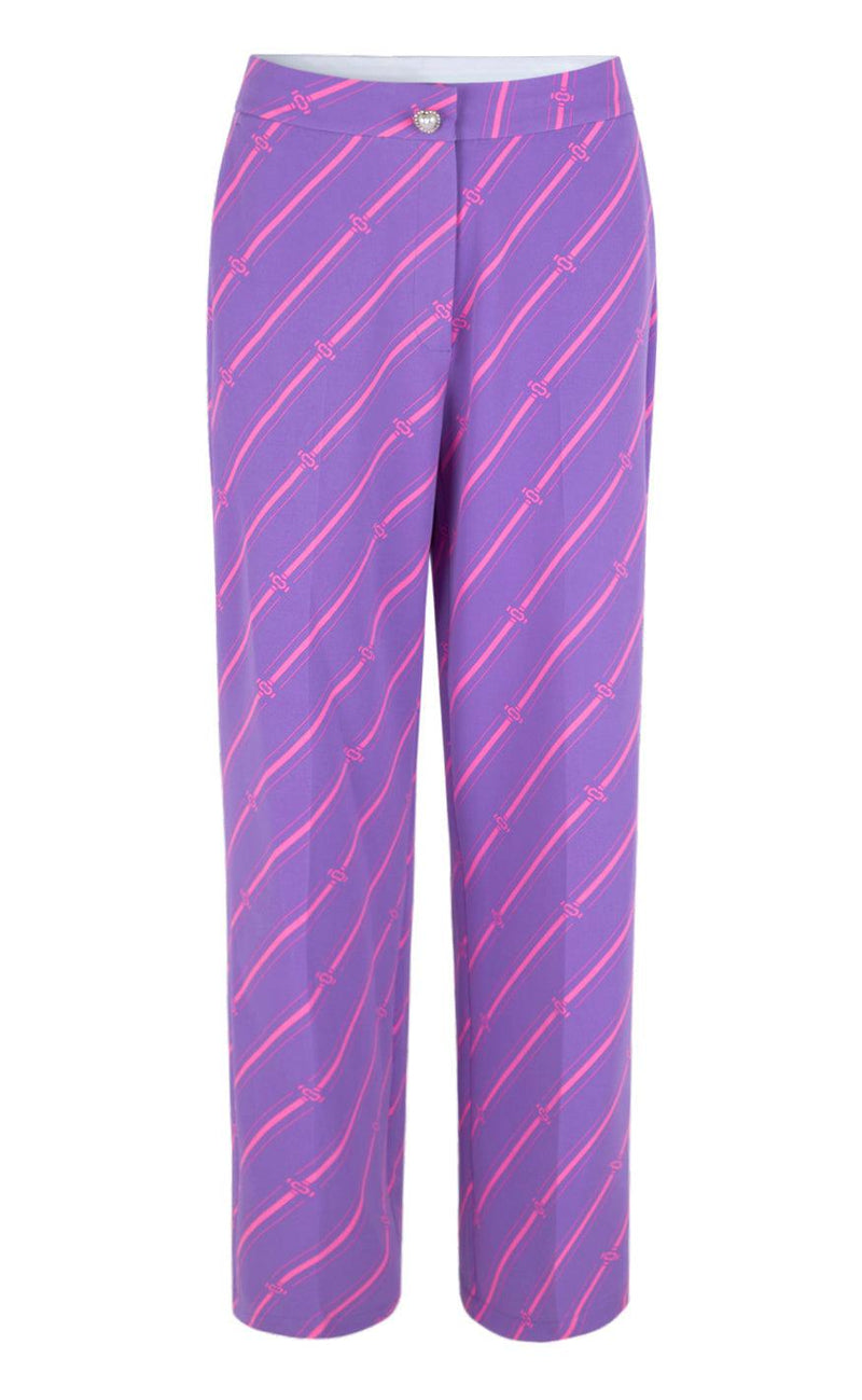 Cras Bukser - Aby - Mono Stripe Purple