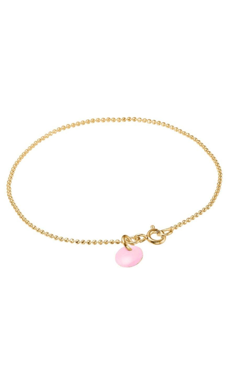 ENAMEL Armbånd - Ball Chain - Flamingo